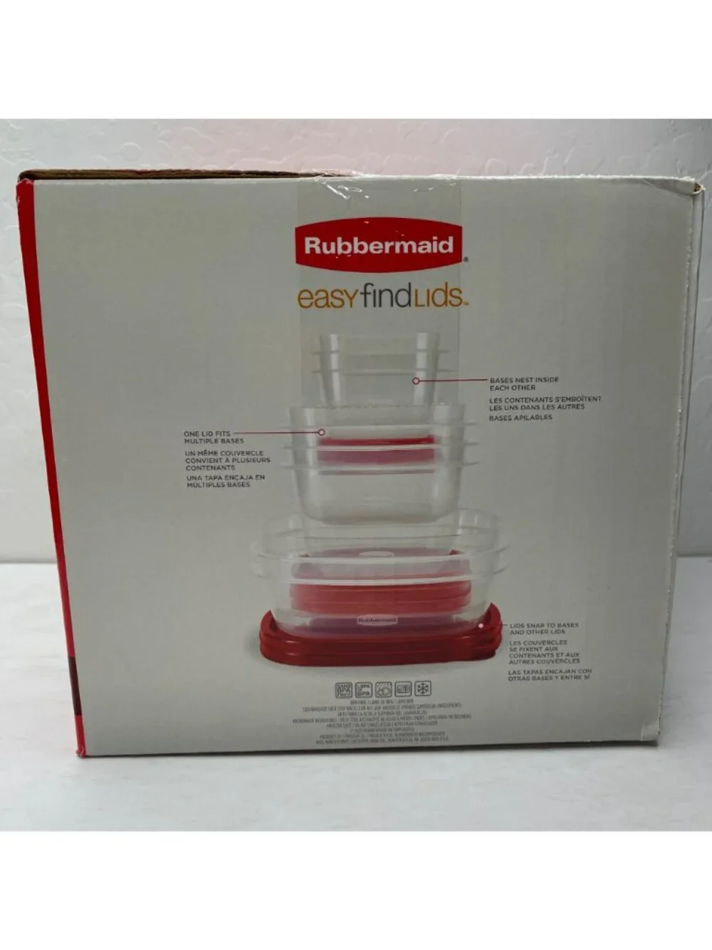 Rubbermaid 18 Piece Food Storage Container Set Vented Lids BPA Free 0.5 To 5 Cup
